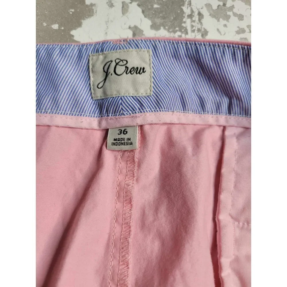 J. Crew Slim Boyfriend Chino Pant Women's‎ Pink Size 36 Preppy